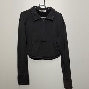 Grey Cropped Women's Top